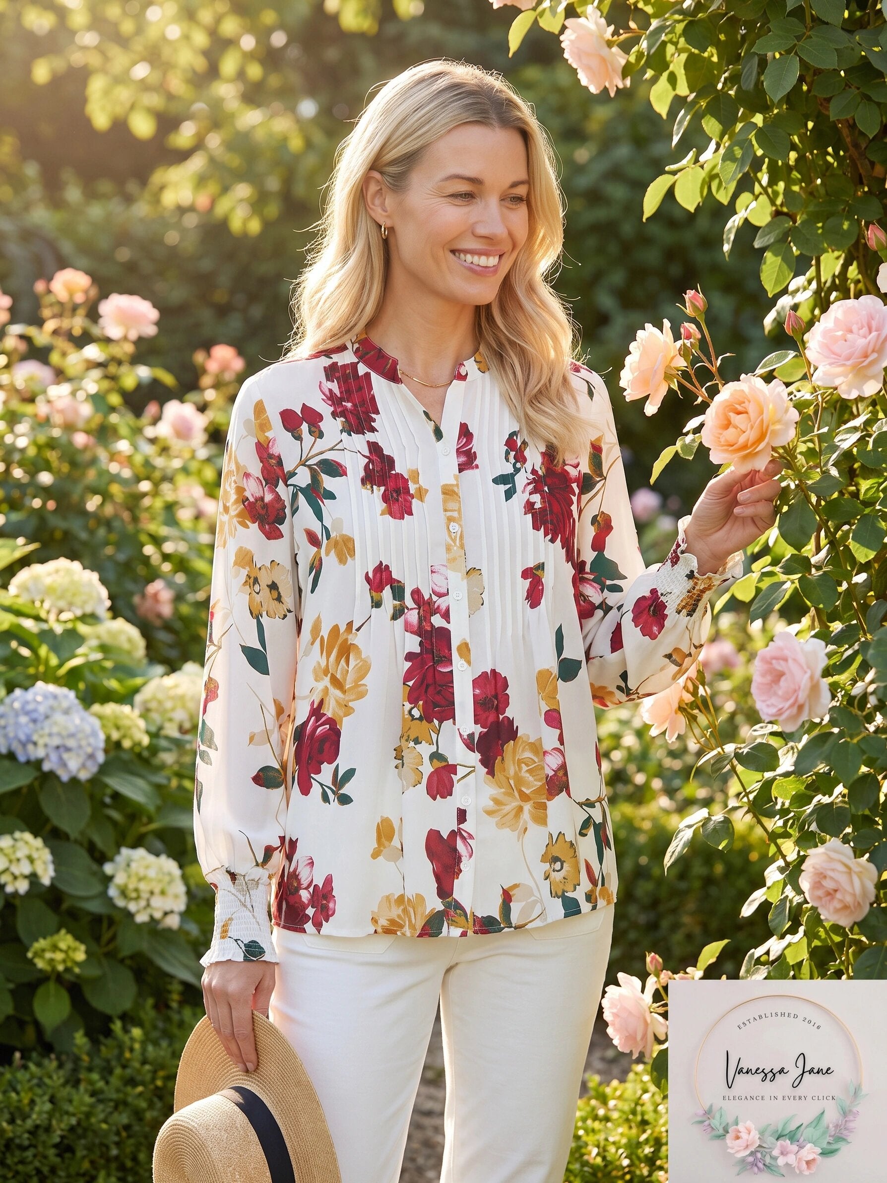 NYDJ Womens Pleated Peasant Blouse, Size XS