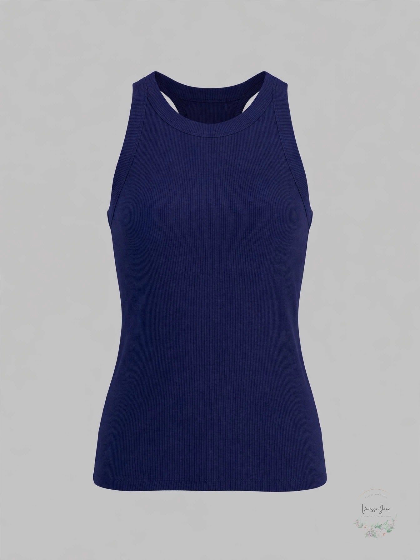 Jenni Womens High-Neck Pajama Tank Top