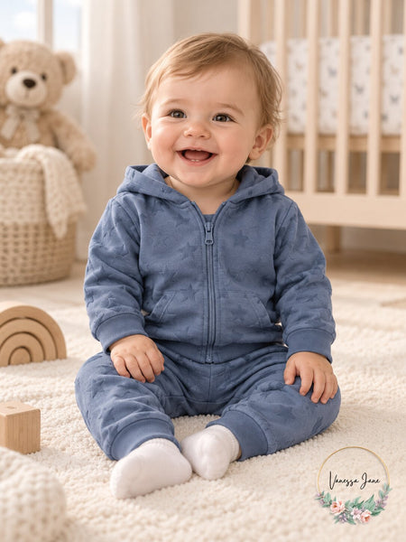 First Impressions Baby Boys 2-Pc. Star Hoodie and Jogger Pants Set