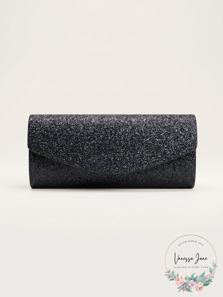 Sasha Long Glitter Clutch