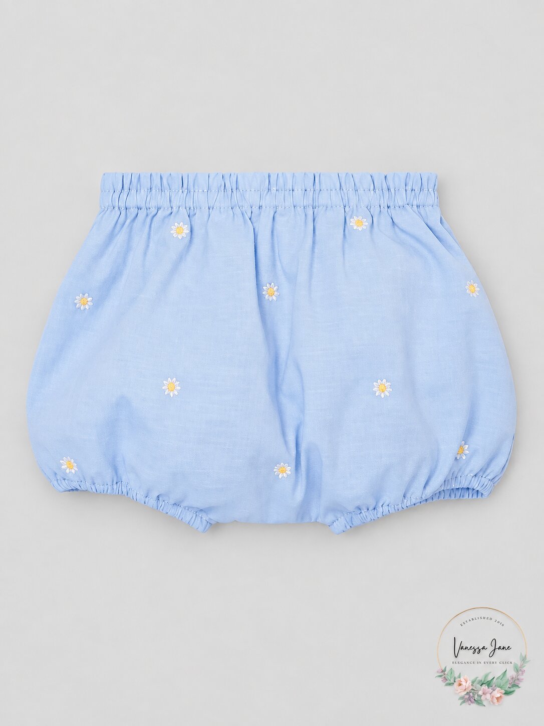Ralph Lauren Blue Daisy Bloomer,Size 9 Months