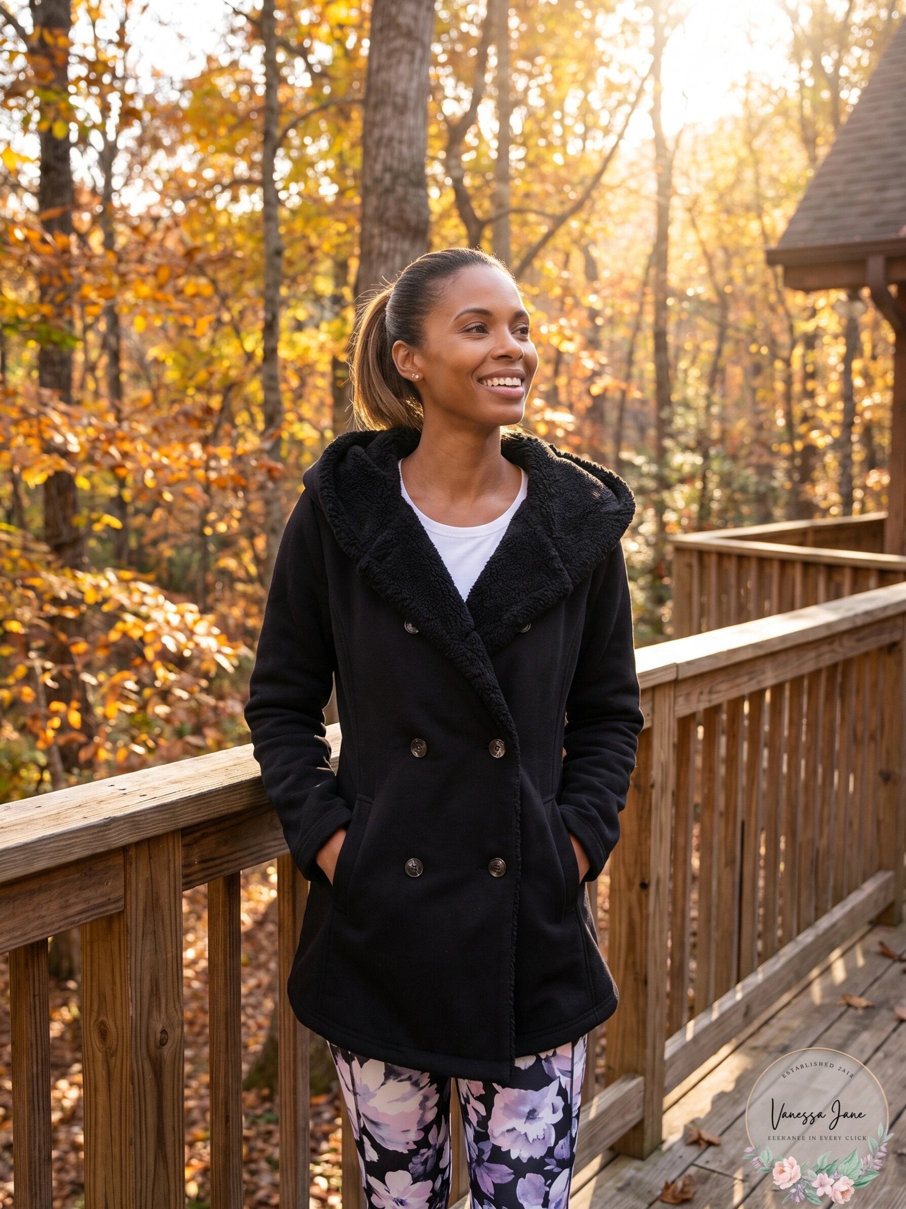 Ideology Womens Winter Faux Fur Jacket