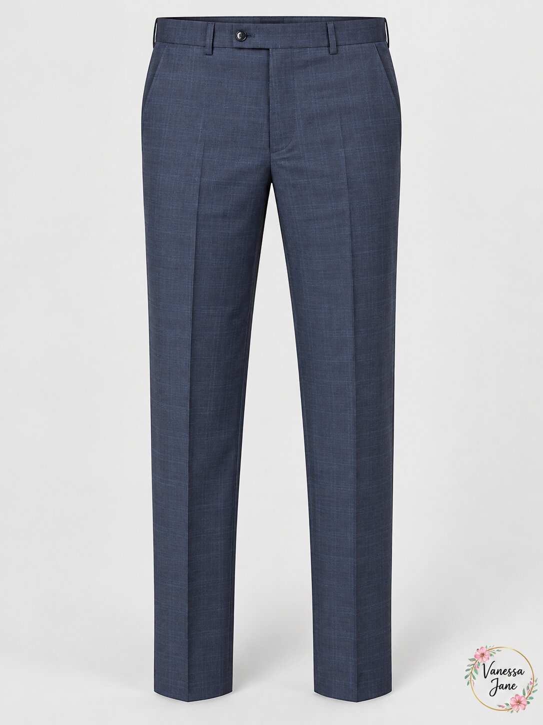 Michael Kors Mens Classic-Fit Airsoft Stretch Plaid Suit Pants
