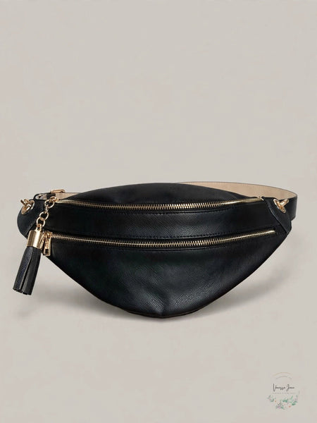 I.n.c. Saffiano Faux Leather Belt Bag