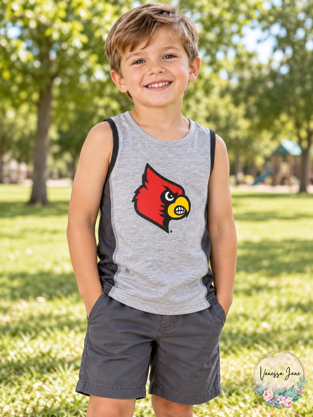 NCAA Louisville Cardinals Boys Fan Gear Tank Shirt