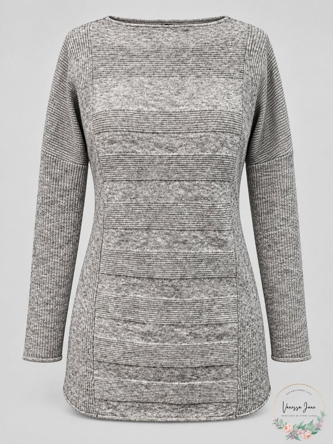 Style & Co Mixed-Rib Sweater