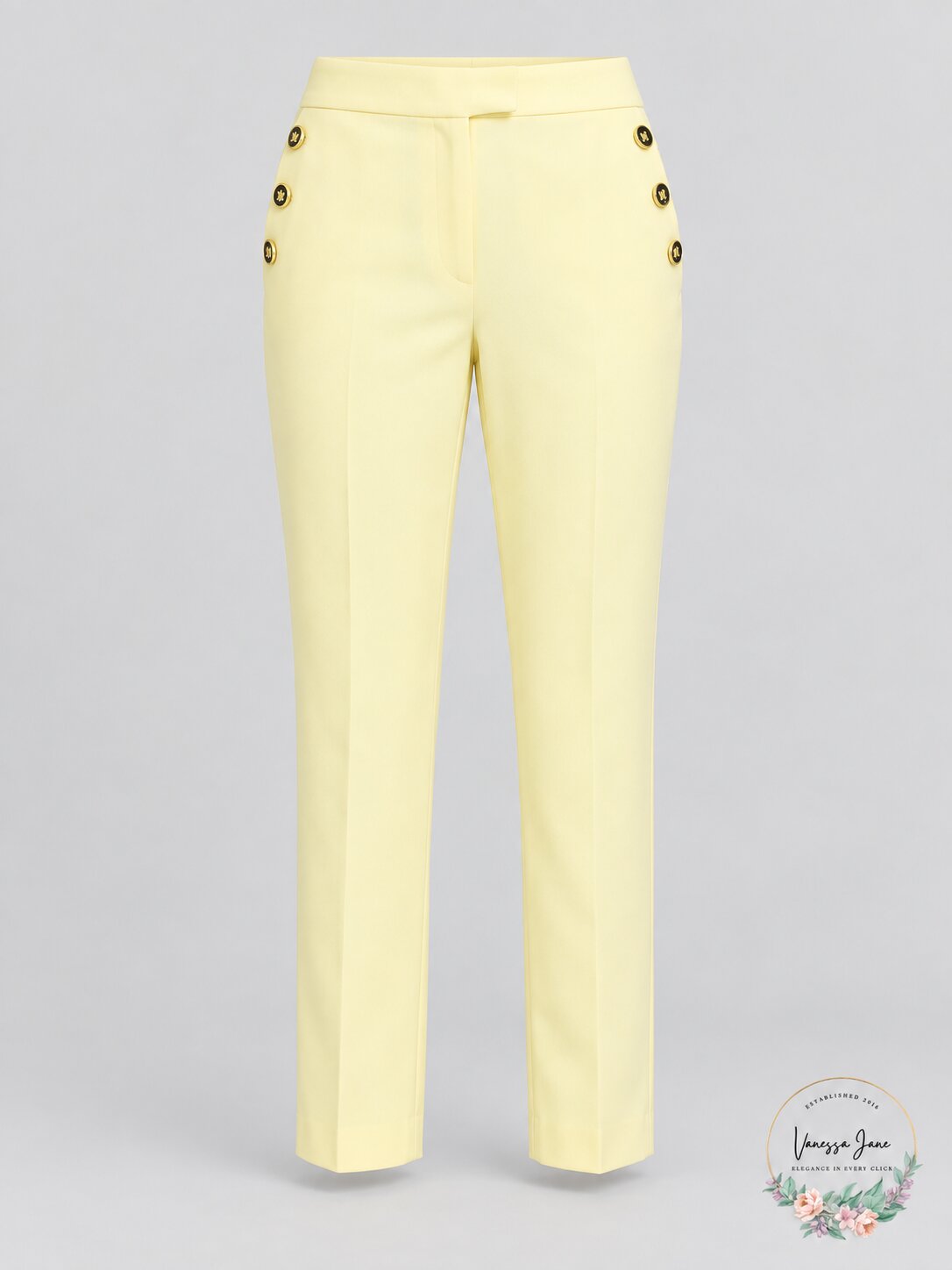 Bar Iii Women's Buttoned Slim Straight-Leg Dress Pants