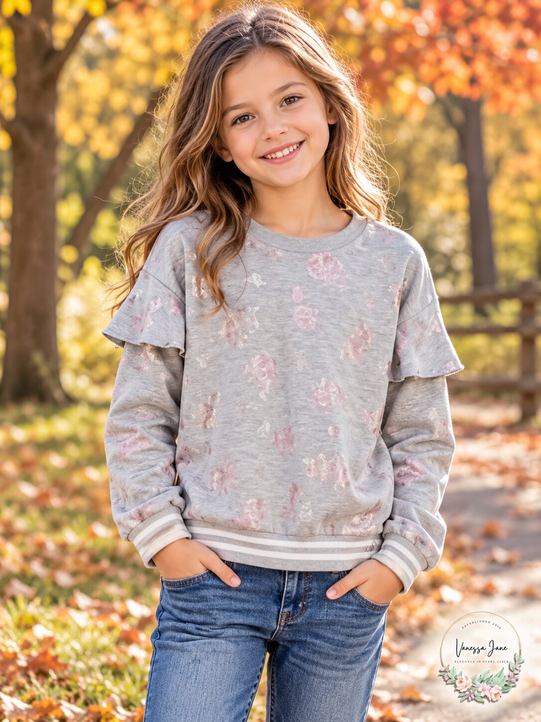 Belle Du Jour Big Girls Sweatshirt, Size Large