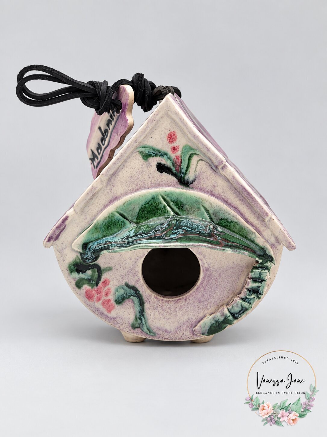 Vintage Clay Artist Bird House by Susan L. Madonia