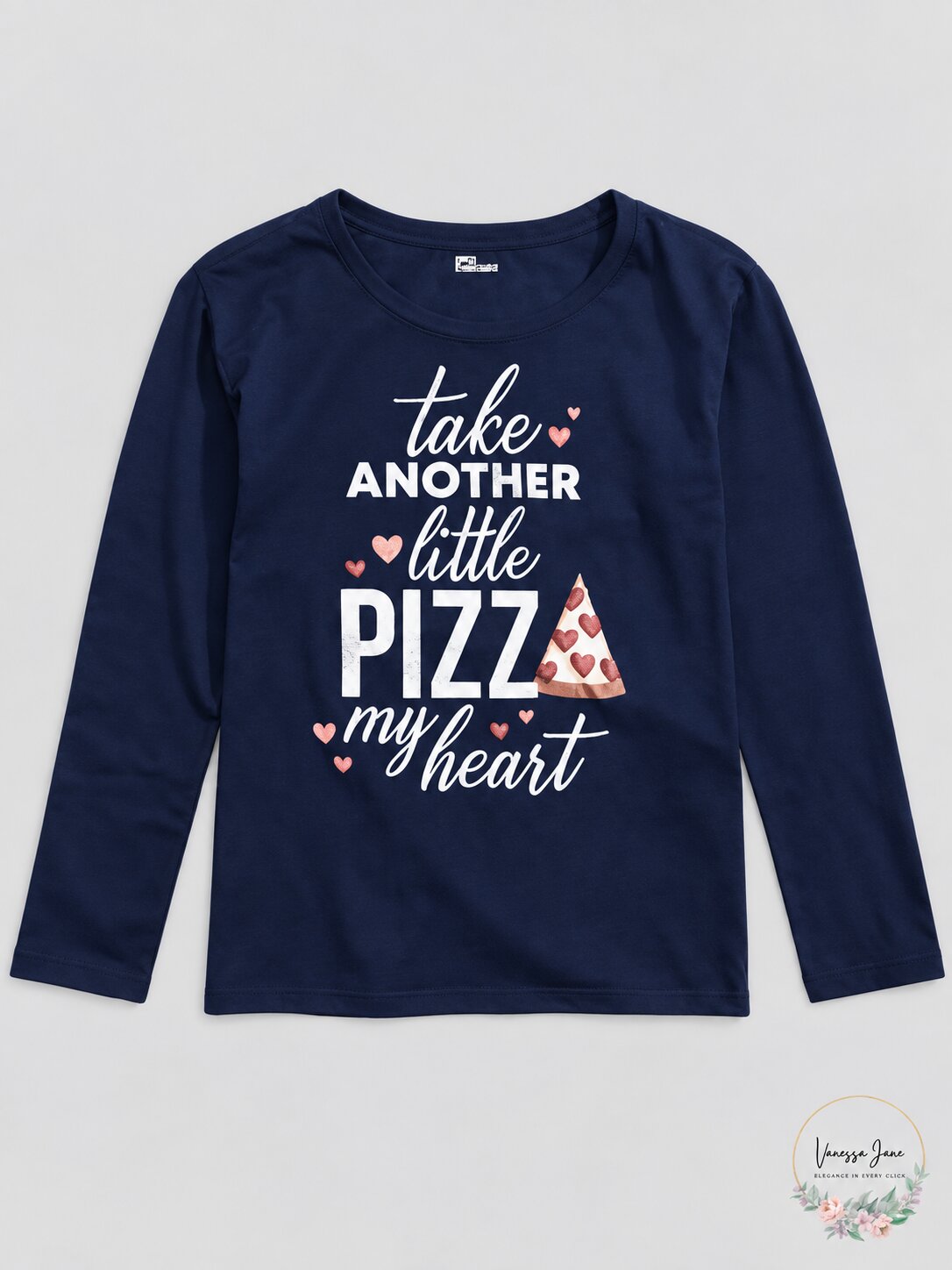Epic Threads Big Girls Pizza My Heart Graphic T-Shirt, Size Medium