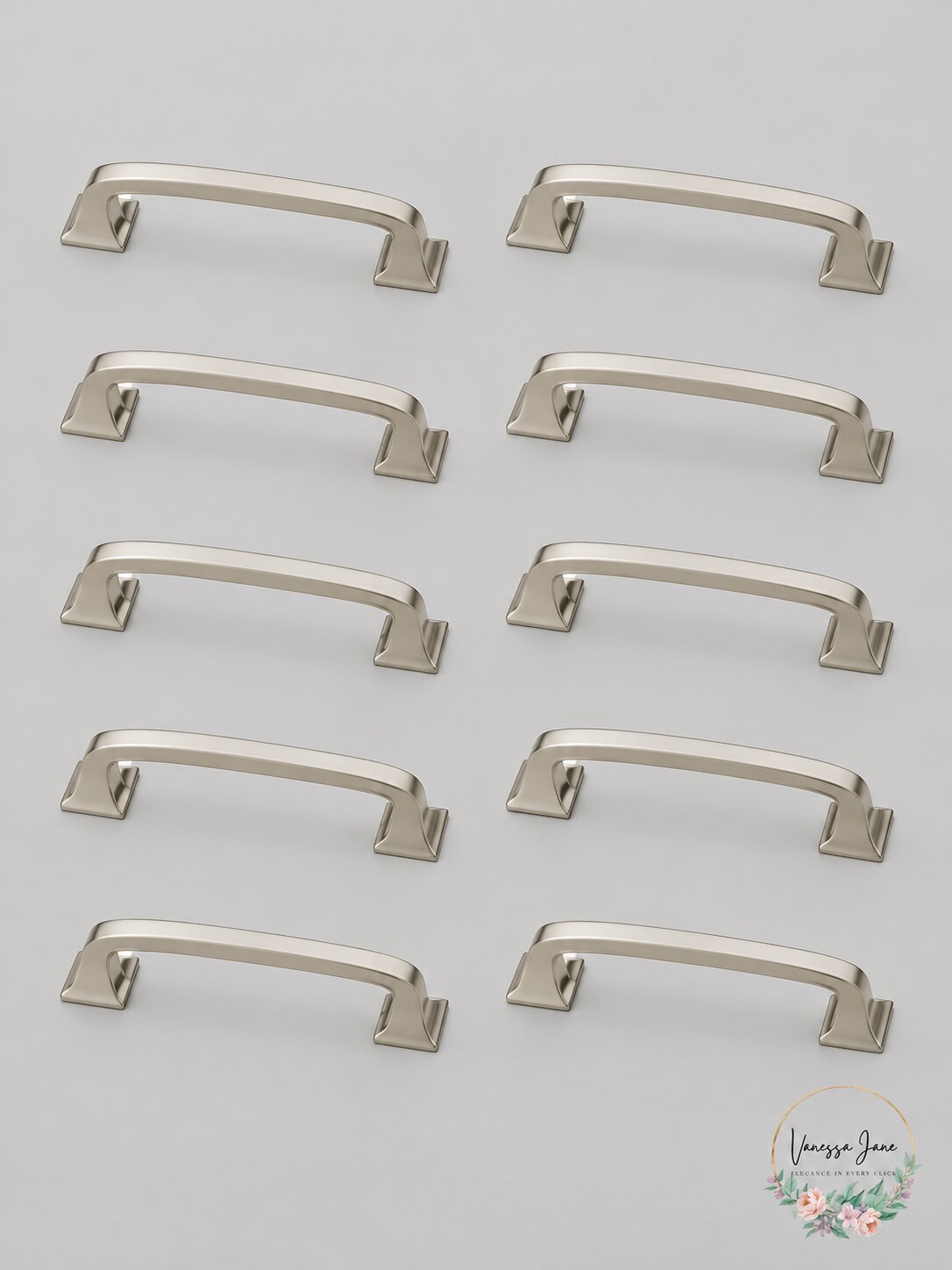 Franklin Brass 10pk 3Inches Lombard Pull Nickel