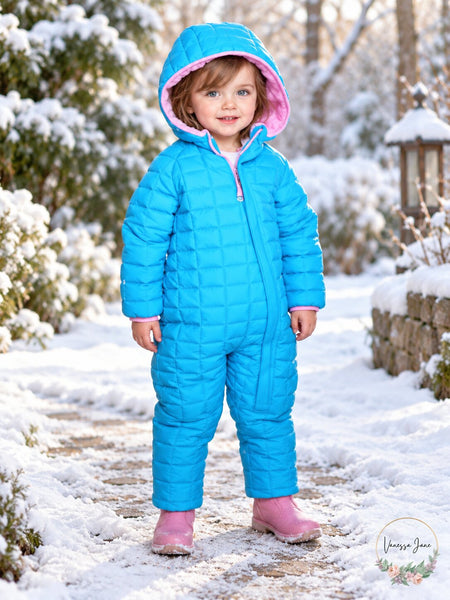 Snozu Infant Toddler Baby Childs Hooded Snowsuit, 3-6 Months