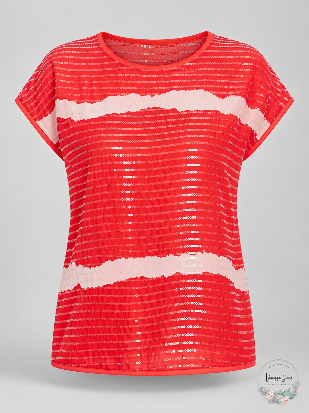 Vince Camuto Sequin Tie-Dye Top Womens, Size Small