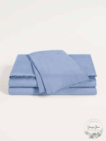 Wellbeing Oxywash Solid 300 Thread Count Sheet Set