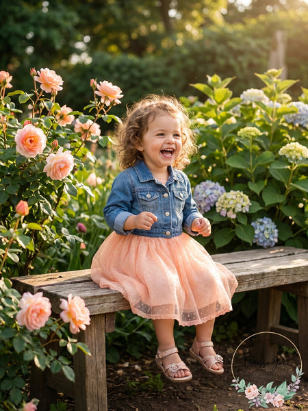 Little Lass Little Girls Floral Dress, 24 Months