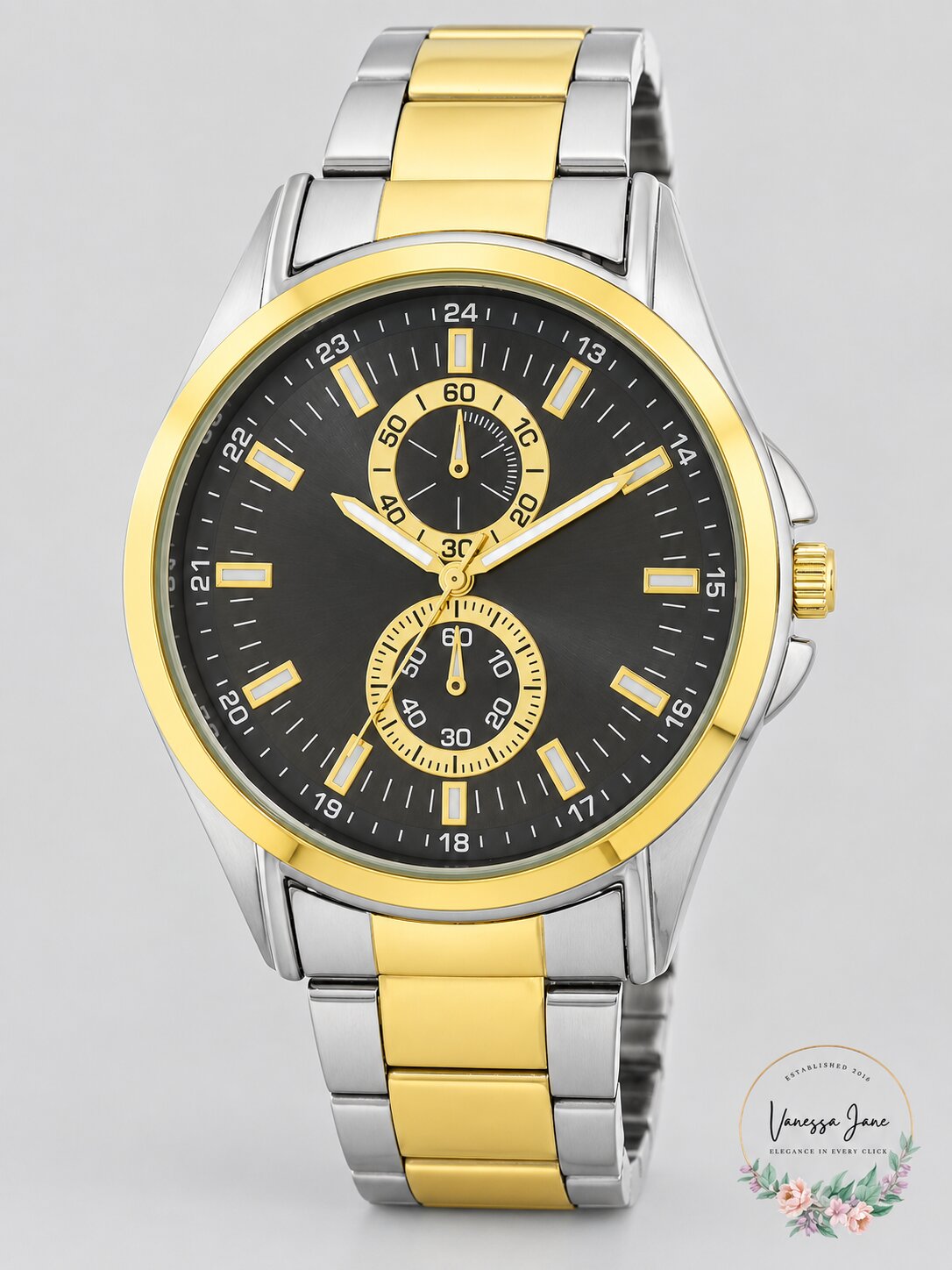 Inc International Concepts Men’s Two-Tone  Watch 48mm