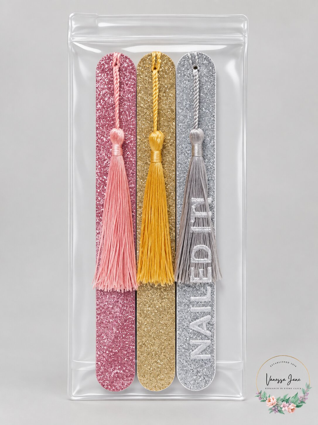 RH Macy Beauty Collection 3-Pc. Nailed It Set - Glitter and Tassel Accent
