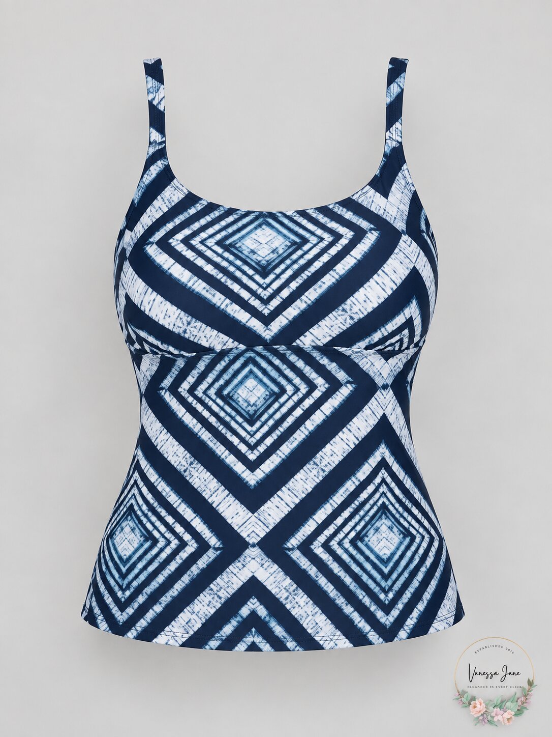 Island Escape Major Shade Push-Up Tankini Swim Top