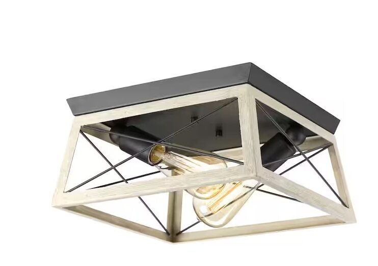 Progress Lighting Briarwood Collection Two-light Flush Mount