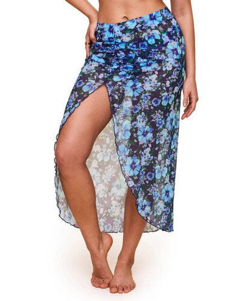 Adore Me Nirina Womens Mesh Sarong Cover-Up Skirt - Large
