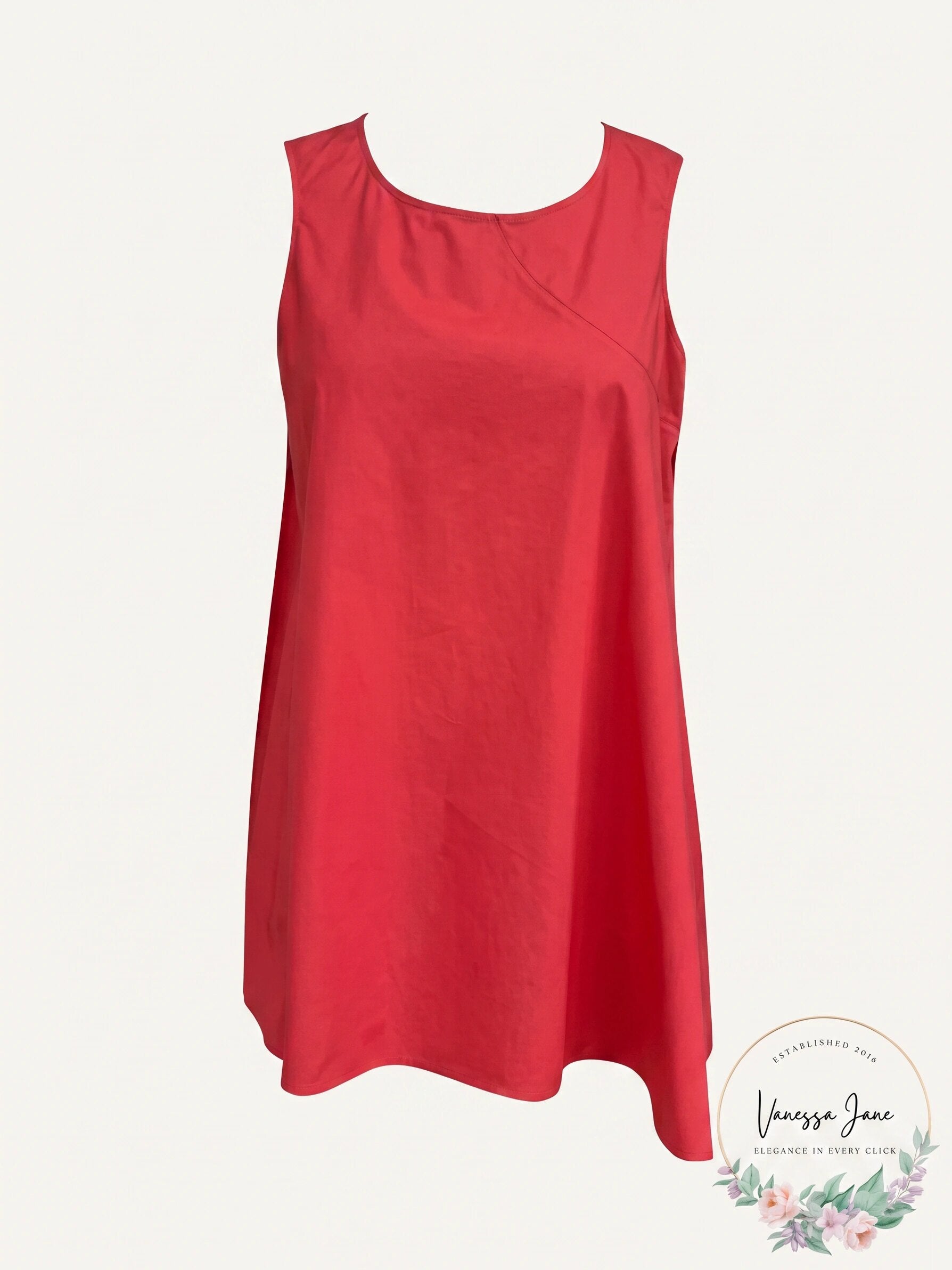 Alfani Asymmetrical Sleeveless Tunic, Size XL