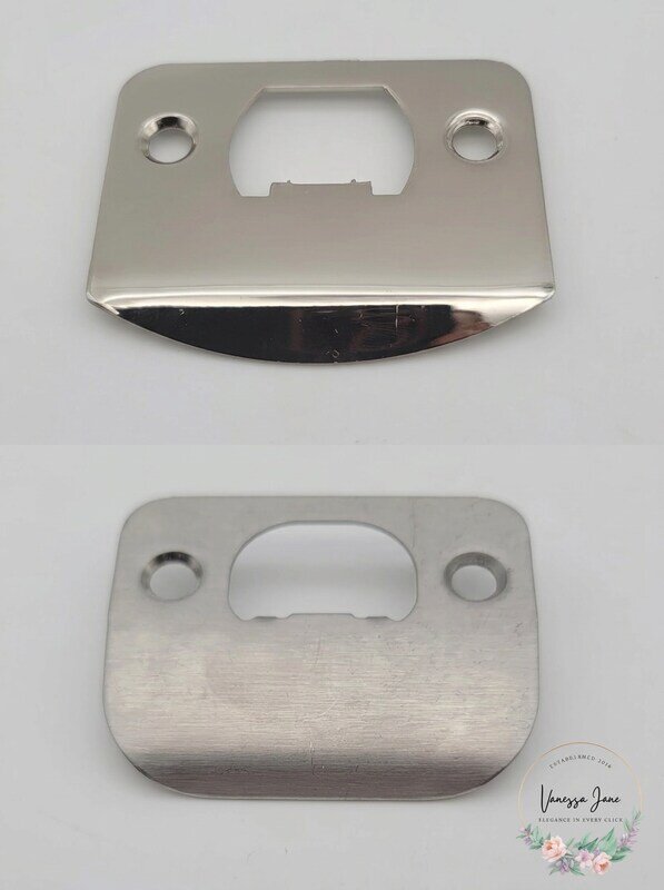Lot of 14 Full Lip Strikes, Chrome and Nickel Finishes