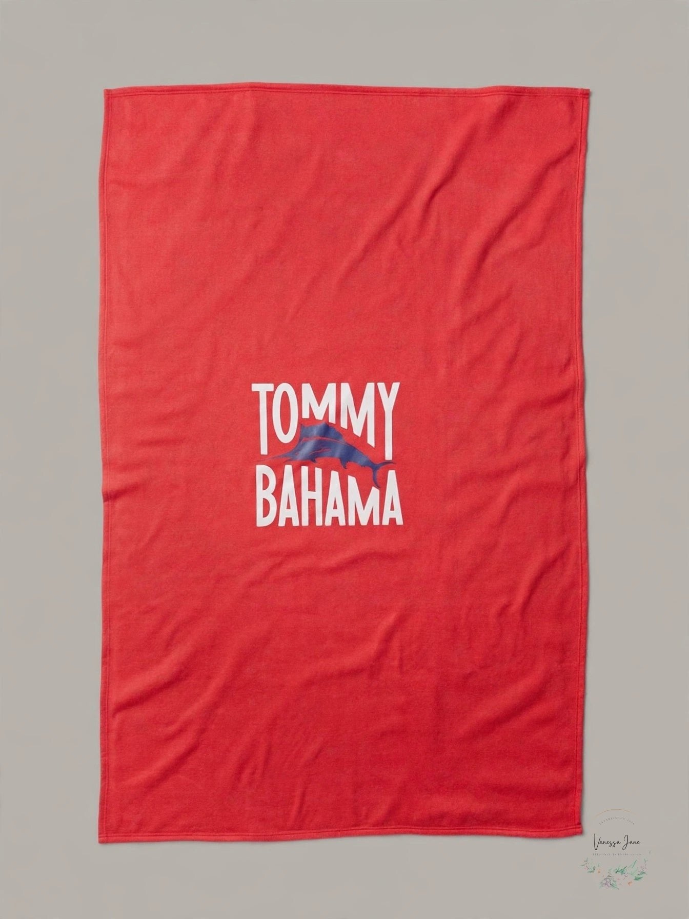 Tommy Bahama Live the Island Life Sweatshirt Blanket Throw