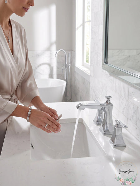 Miseno ML801 Baffi Widespread Bathroom Faucet - Includes Pop-Up Drain Assembly