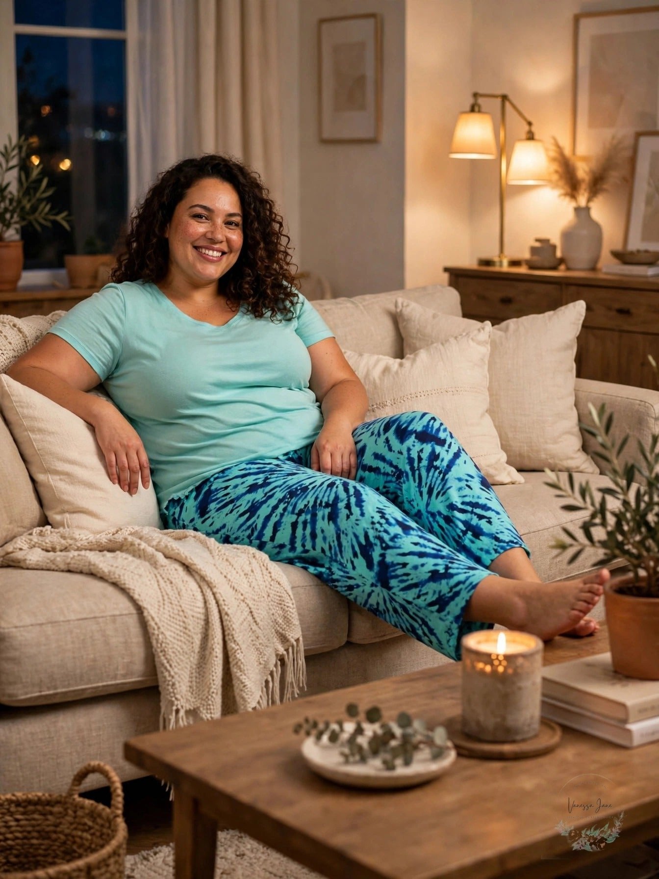 Jenni Plus Size Knit Pajama Pants