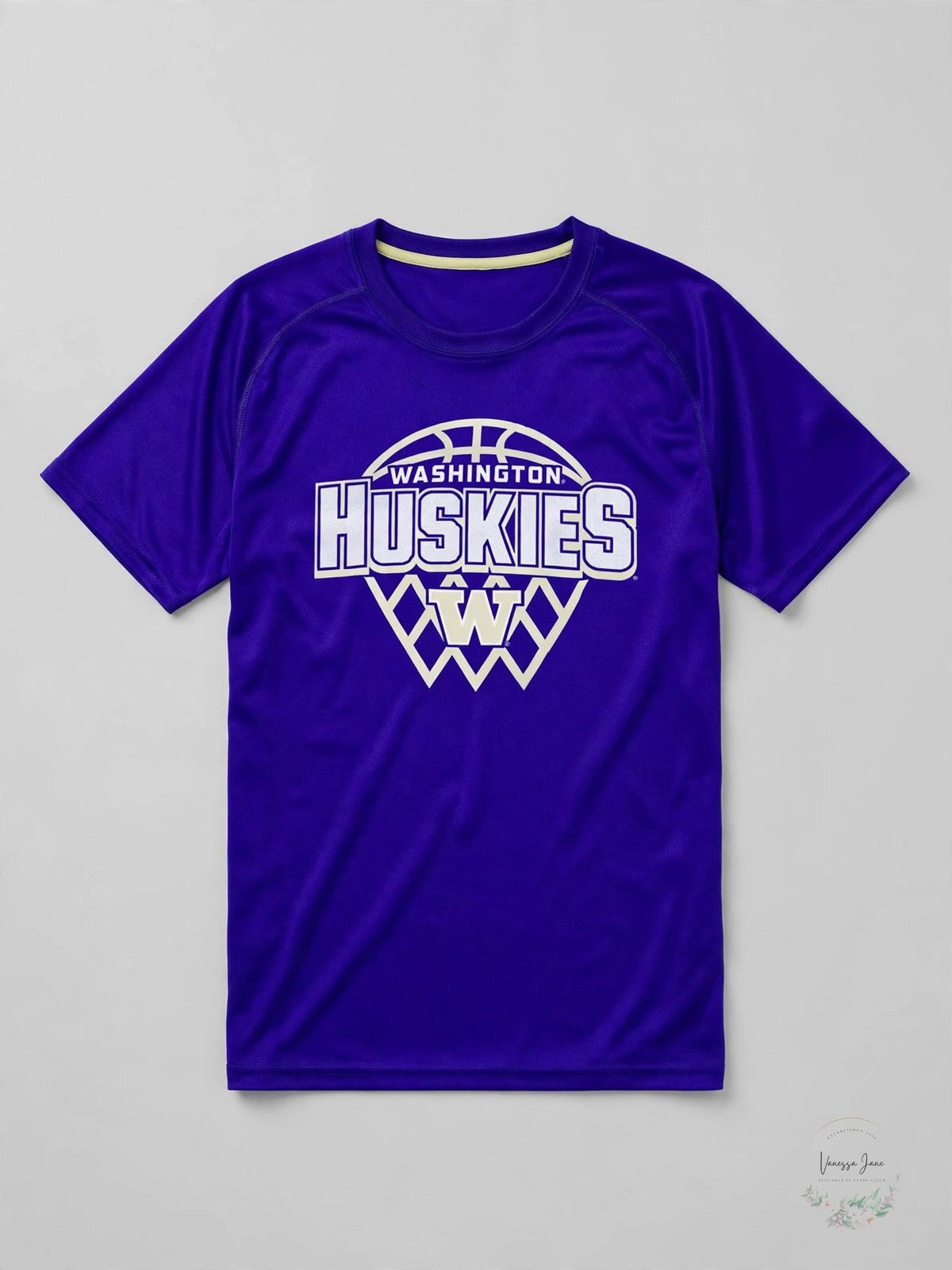 Champion NCAA Washington Huskies Boys Short Sleeve Crew Neck Shirt, 12-14