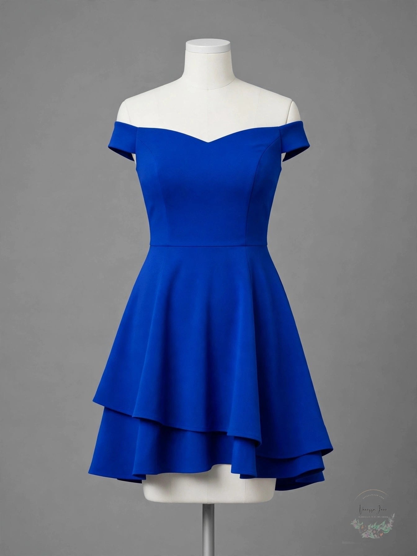 B Darlin Trendy Plus Size Off-the-Shoulder a-Line Dress