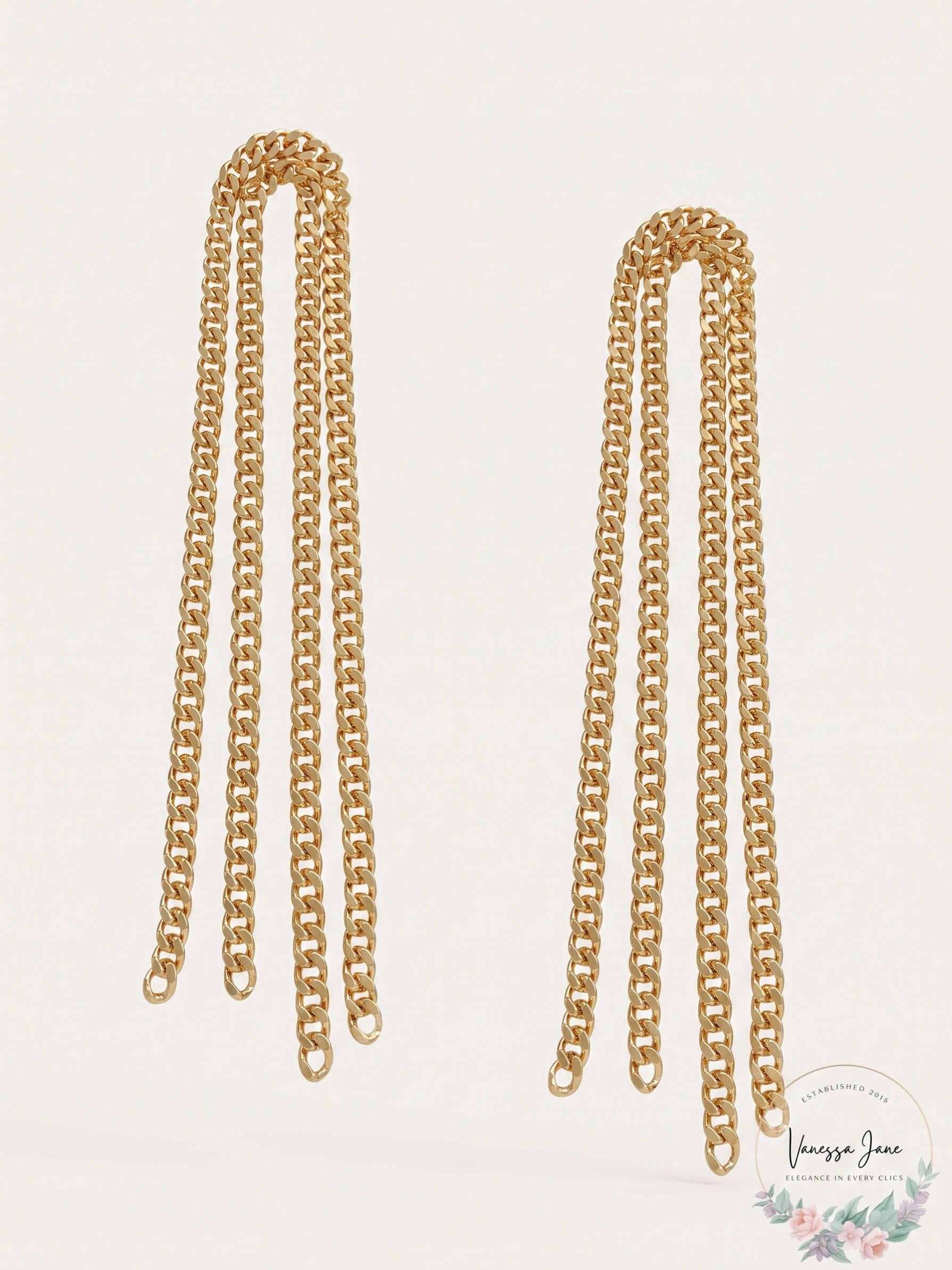 Inc International Concepts Gold-Tone Fringe Linear Earrings