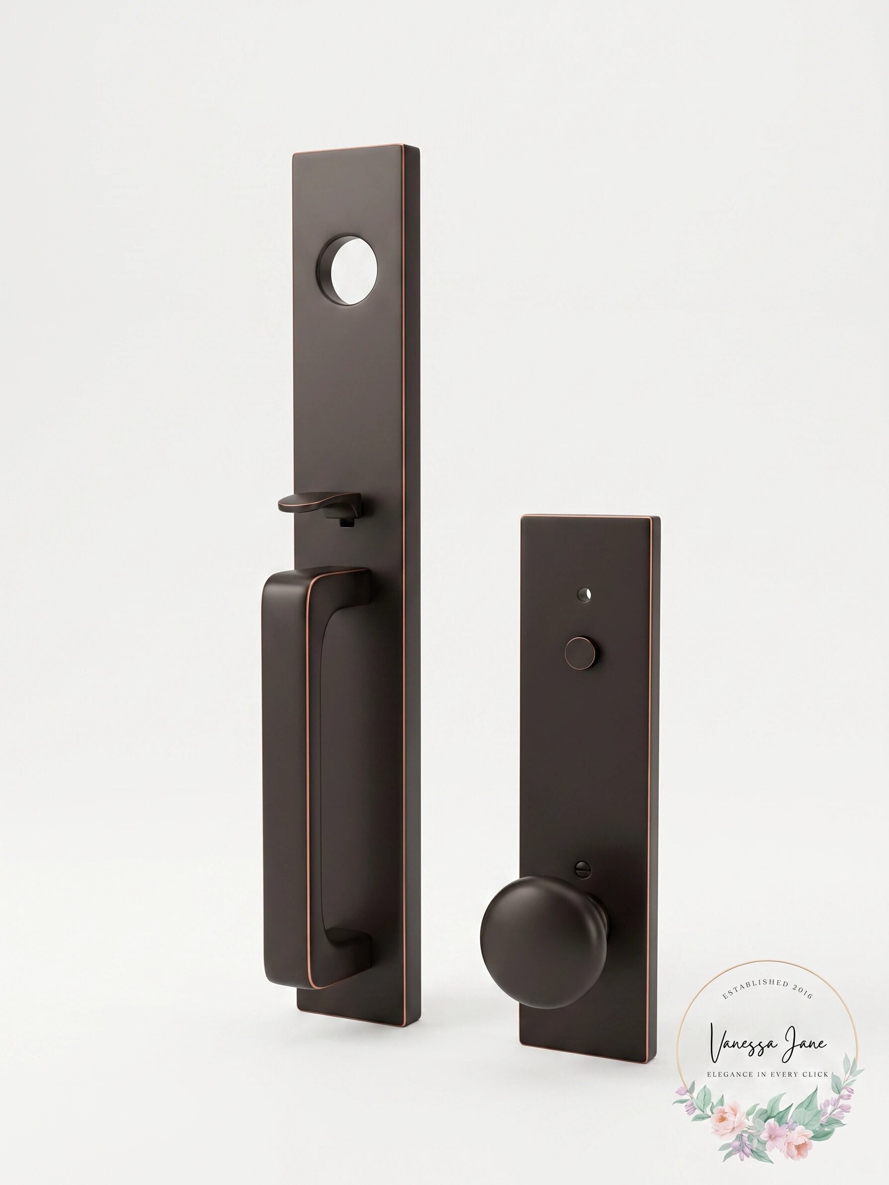 Emtek Dummy Lausanne Tubular Entry Set with Providence Knob