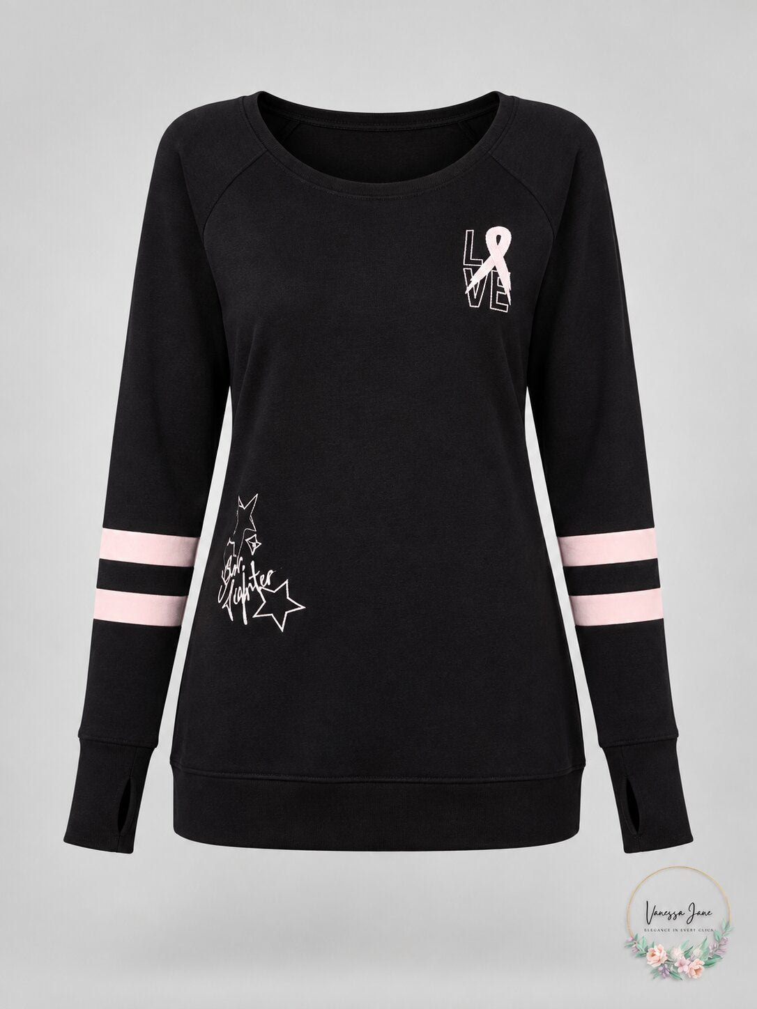 Ideology Womens BCRF Fitness Running Sweatshirt Size Large