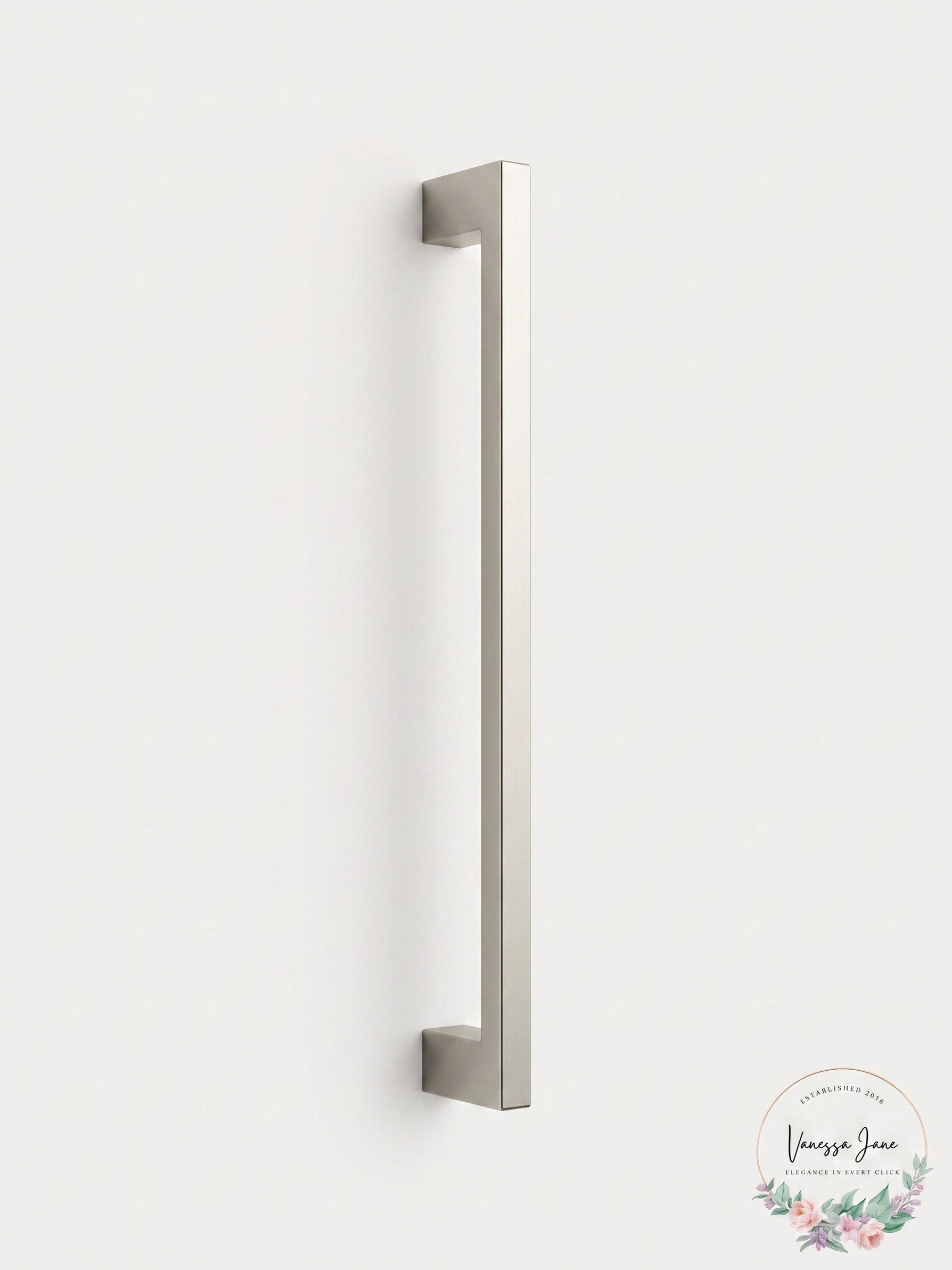 Alno D985-12-SN Cube Modern Appliance Pull, 12 Inch Center to Center