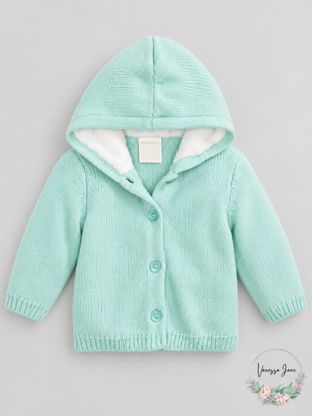 First Impressions Unisex Baby Faux Sherpa Lining Hooded Sweater