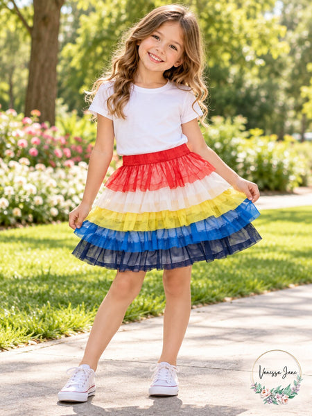 Epic Threads Toddler Girls Tiered Skirt, Size 4T