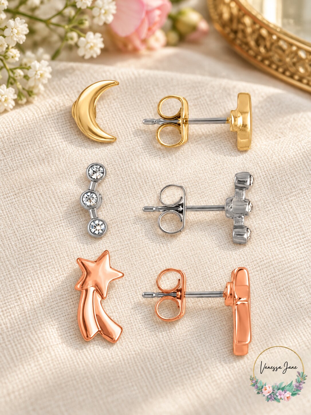 Rachel Rachel Roy Stud Earrings 3-Pc. Gift Set - Multi