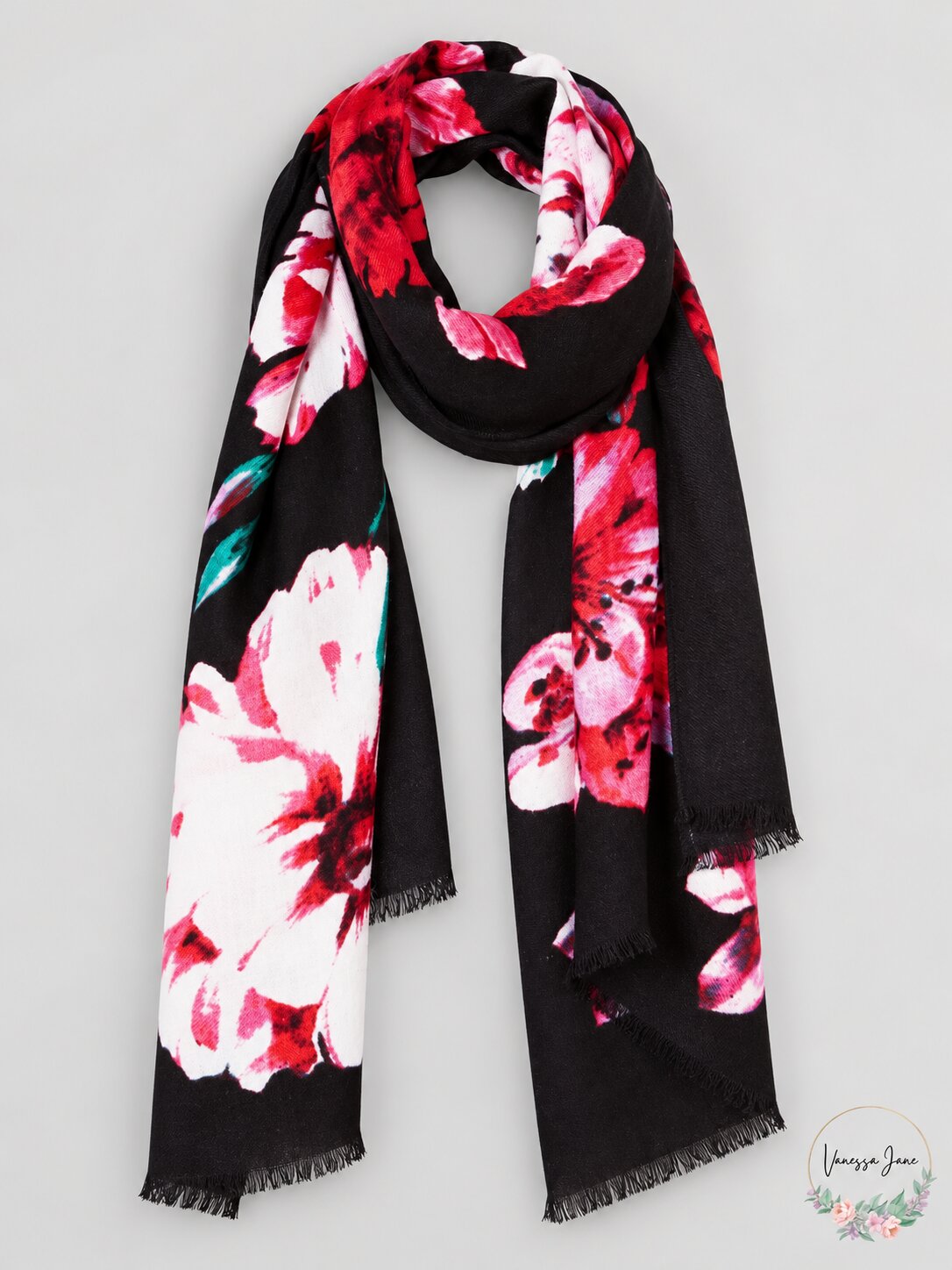 INC International Concepts Floral Bouquet Super-Soft Scarf & Wrap