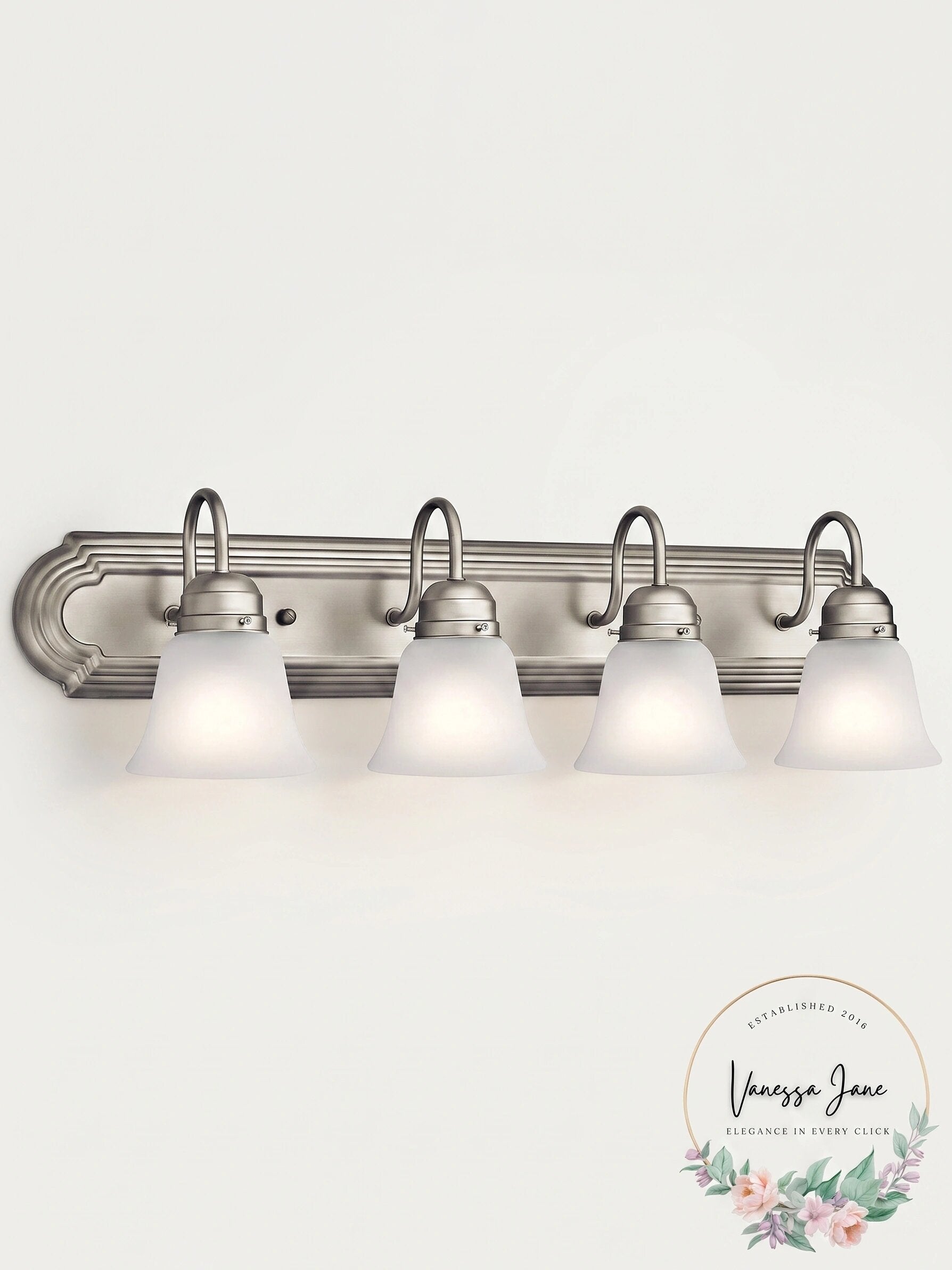 Kichler 4 Light Bathroom Vanity Light - 5338NIS