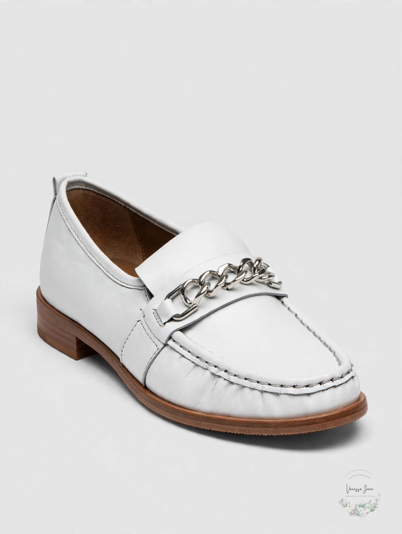 Donald Pliner Womens Nolin Leather Loafer, White, Size 9