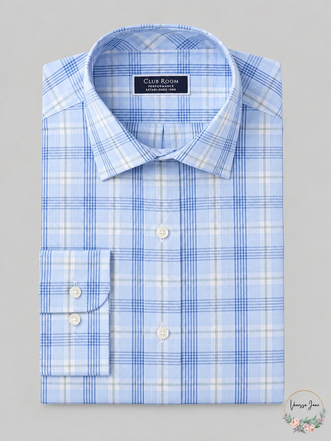 Club Room Mens Classic/Regular-Fit Stretch Wrinkle-Resistant