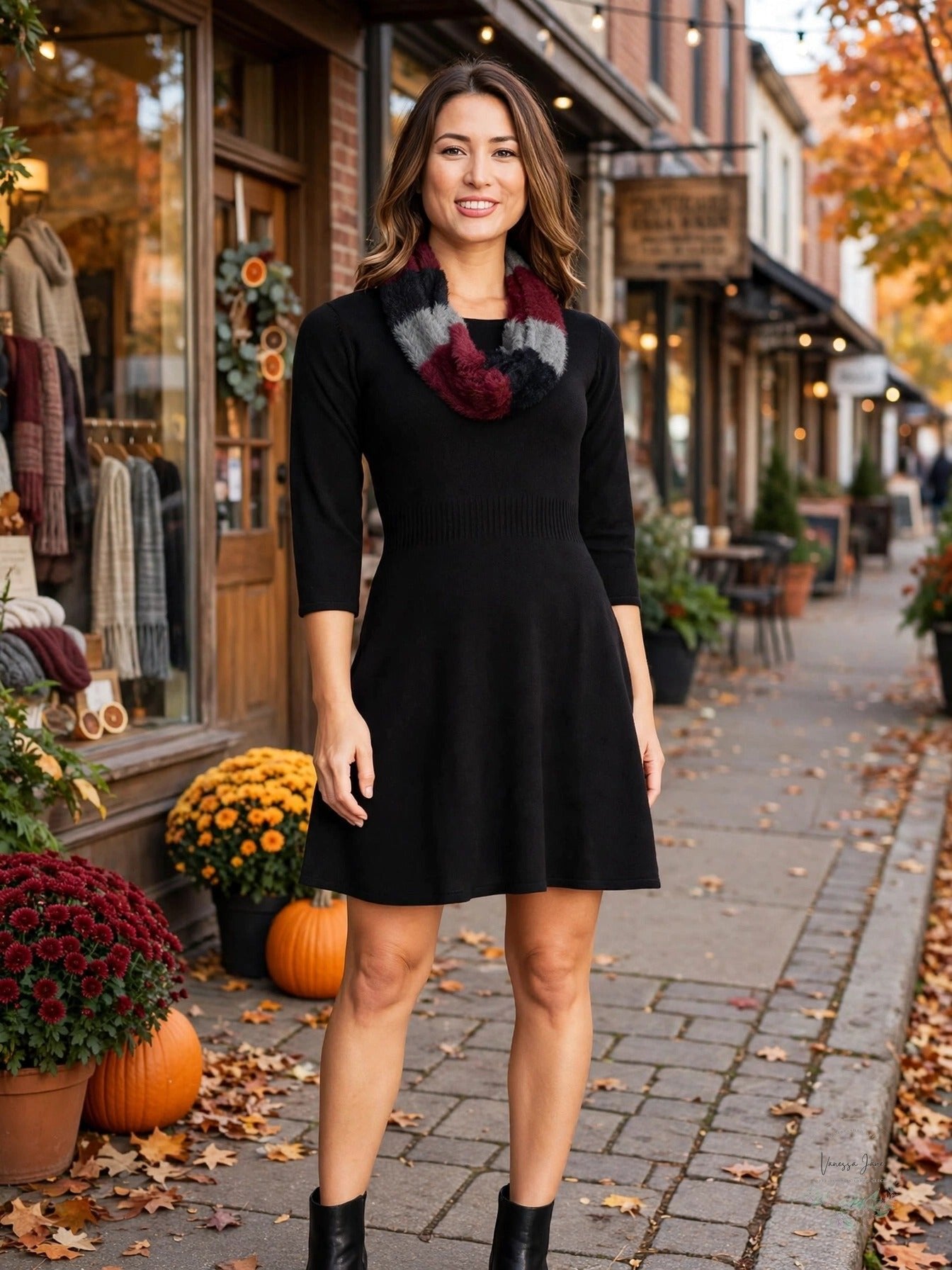 BCX Juniors Sweater Dress Button Sleeve, Size Medium