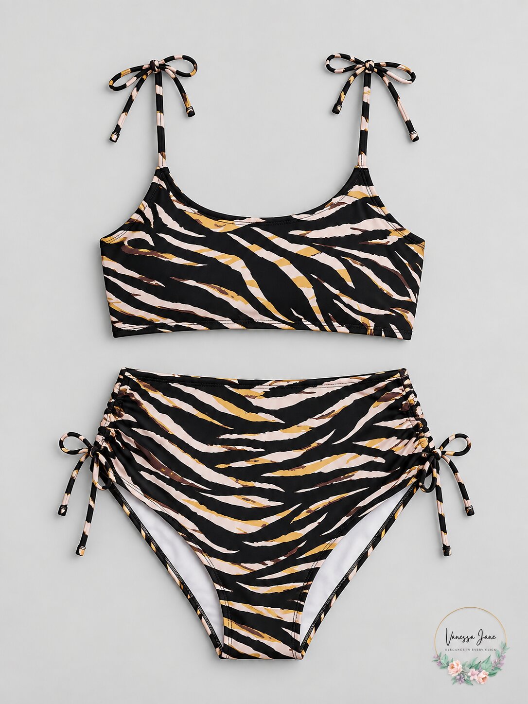 Hula Honey Juniors Eternal Animal Bralette Bikini Top, Size XS