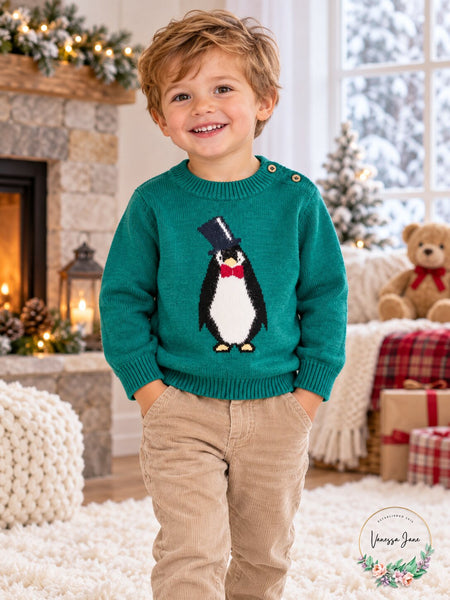First Impressions Baby Boys Penguin Sweater