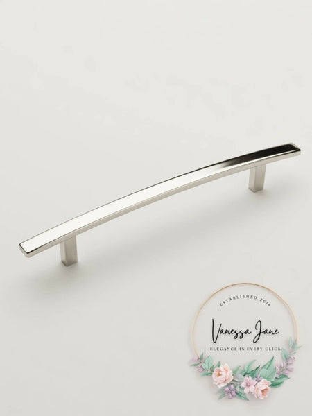 Amerock BP26204PN Cyprus 6-5/16 inch Center Cabinet Pull in Polished Nickel