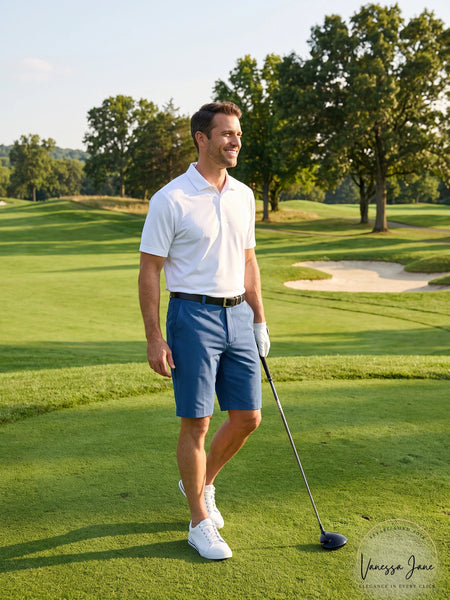 PGA Tour Mens Classic-Fit Stretch Performance Shorts