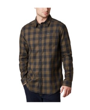 Columbia Mens Vapor Ridge III Plaid Long Sleeve Button Down Shirt