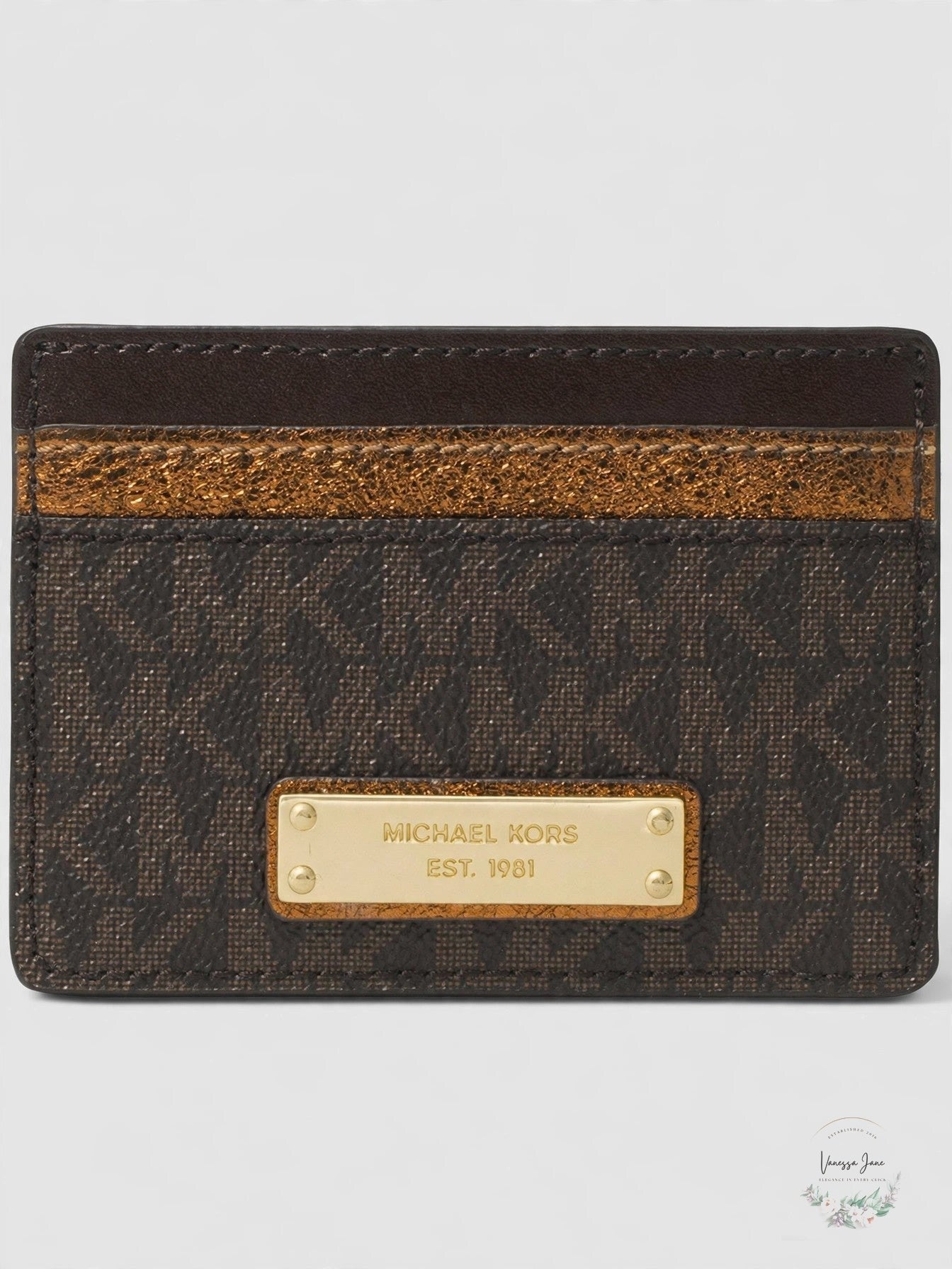 Michael Michael Kors Signature Bicolor Card Case