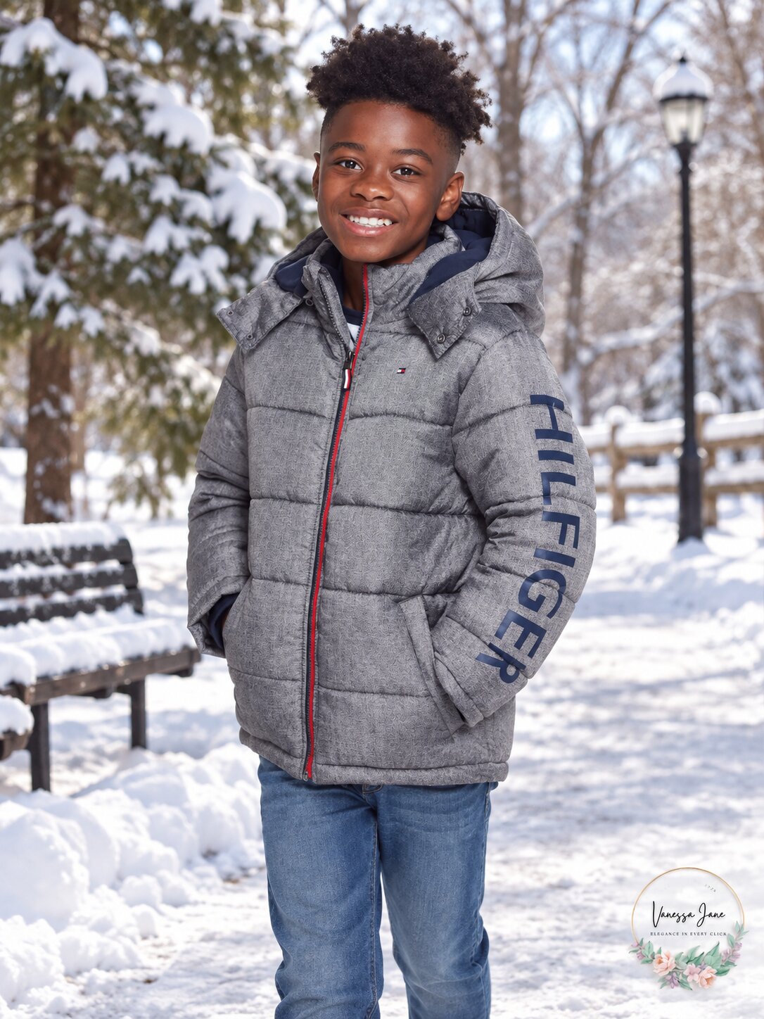 Tommy Hilfiger Little Boys Classic Logo Puffer Jacket